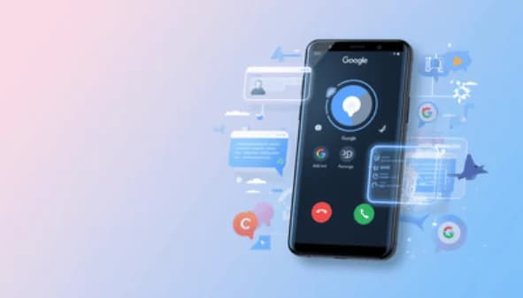 An AI assistant interface overlaying a small-business website, illustrating an agent interacting with the page rather than just reading it